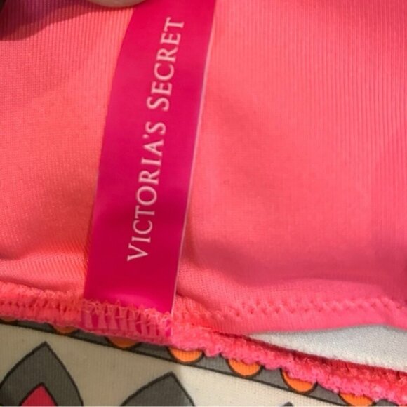 2 bikini tops-triangl neoprene top /Victoria’s Secret padded halter both size S - Picture 3 of 10